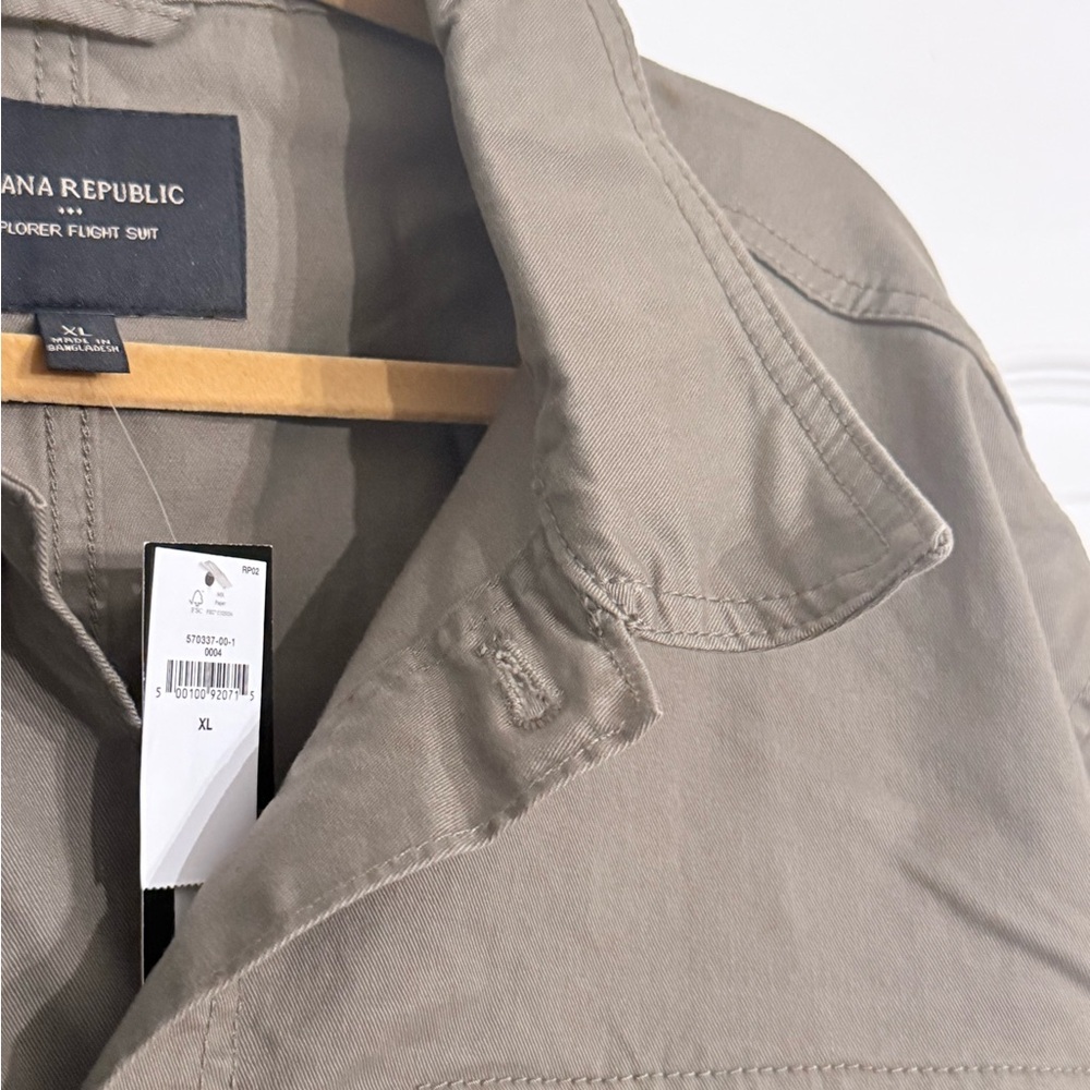 Brand new Banana Republic Men’s Explorer Flight Suit in Green six XL - Picture 4 of 7